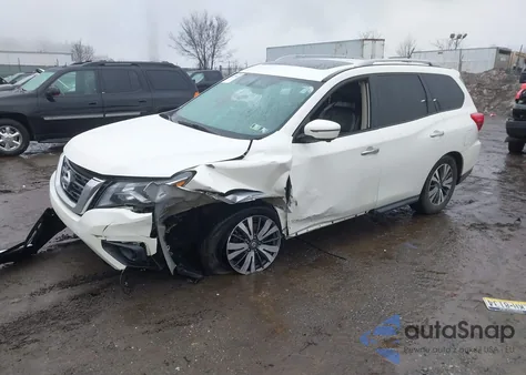 2017 Nissan Pathfinder Sl z USA, uszkodzony, nr VIN 5N1DR2MM4HC670916